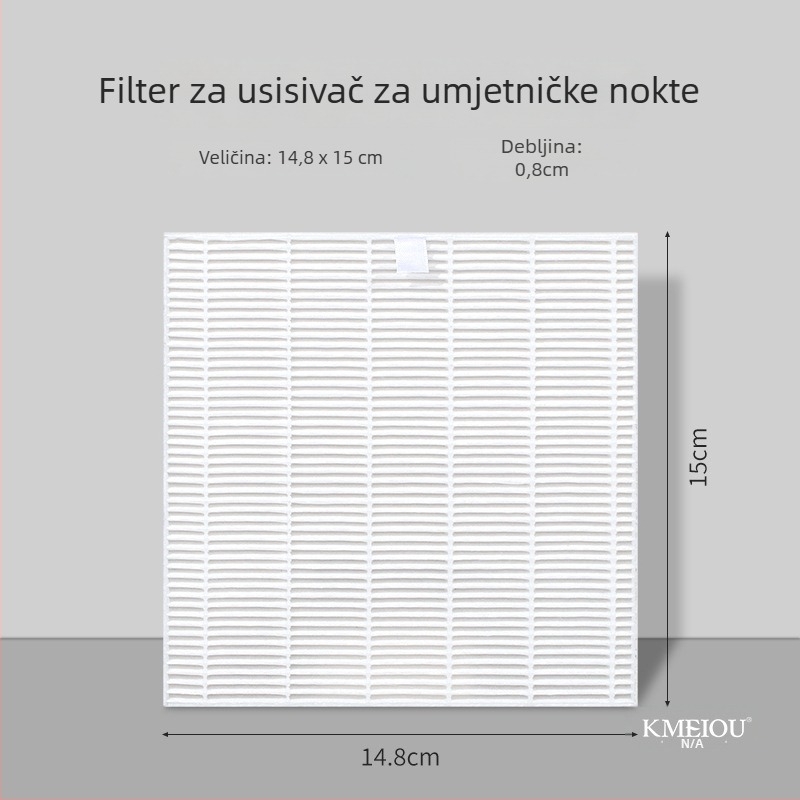 Zamjenski papir filtra za usisivač prašine noktiju – za glatku obradu i čišćenje noktiju, OEM, opća uporaba