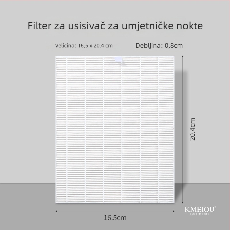 Zamjenski papir filtra za usisivač prašine noktiju – za glatku obradu i čišćenje noktiju, OEM, opća uporaba