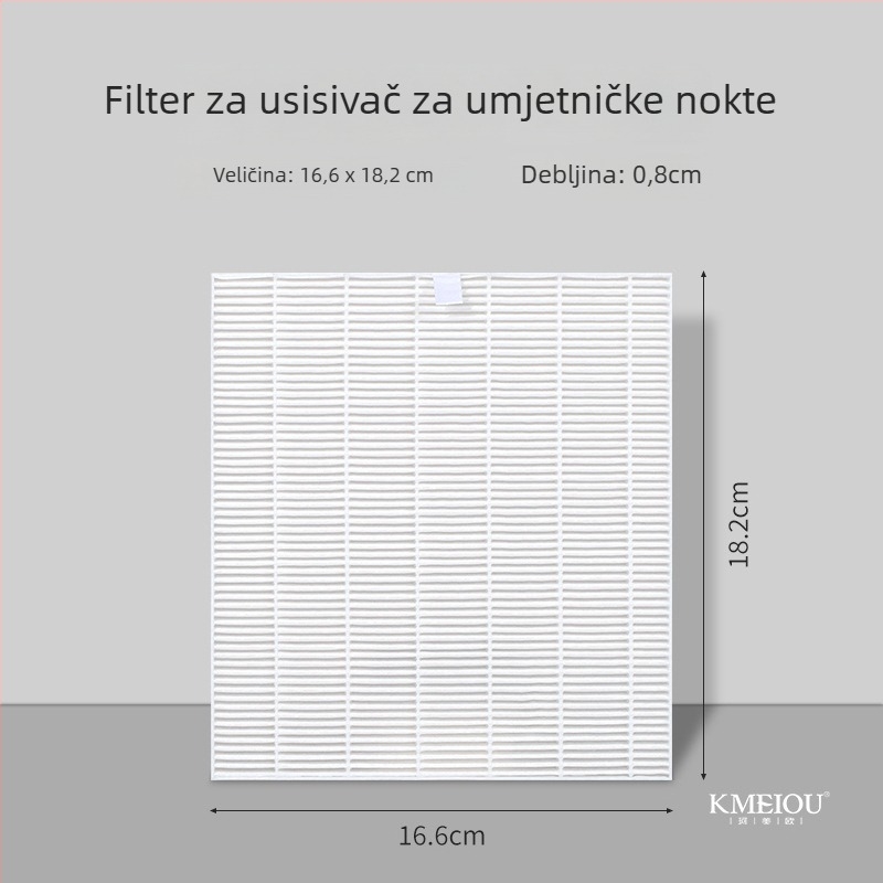 Zamjenski papir filtra za usisivač prašine noktiju – za glatku obradu i čišćenje noktiju, OEM, opća uporaba
