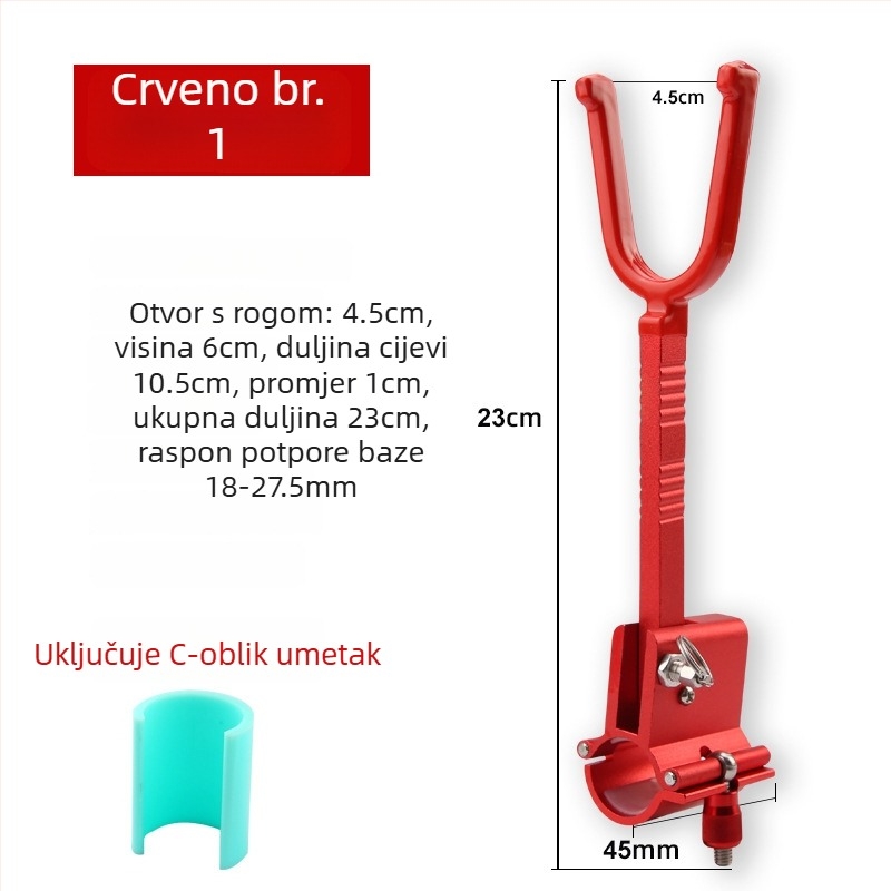 Držač za velike predmete – višesmjerna rotacija, sklopiv, karbonsko vlakno, dvostruka namjena