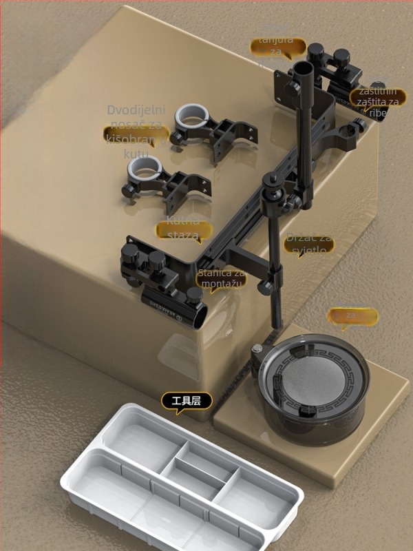 Kutija za ribolov Camper, kapacitet 32-45 L, PP materijal