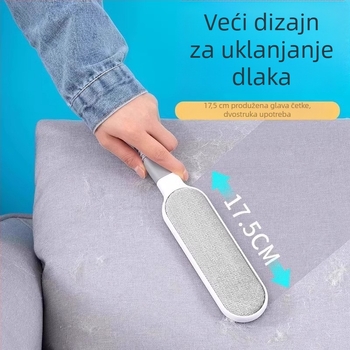 Elektrostatna četka za uklanjanje vlasova i mačjih dlaka sa vunenih kaputa i odjeće