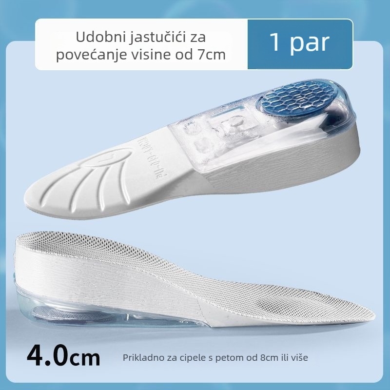 Uložak za povećanje visine s zračnim jastukom, PU, model B38, cijeli ulošak, unisex