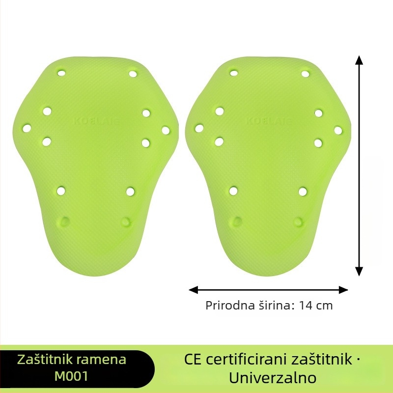 Koelaie odjeća za biciklizam s ugrađenom univerzalnom zaštitom, CE certificirano, komplet zaštita: leđa, koljena, laktovi – PU materijal