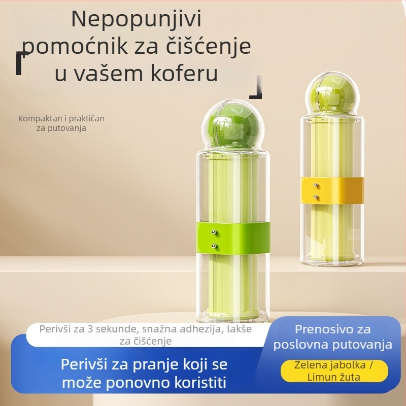 Roller za uklanjanje dlačica – prenosni čistač za odjeću, plastično kućište, moderan minimalistički stil, predstavljen 2025.