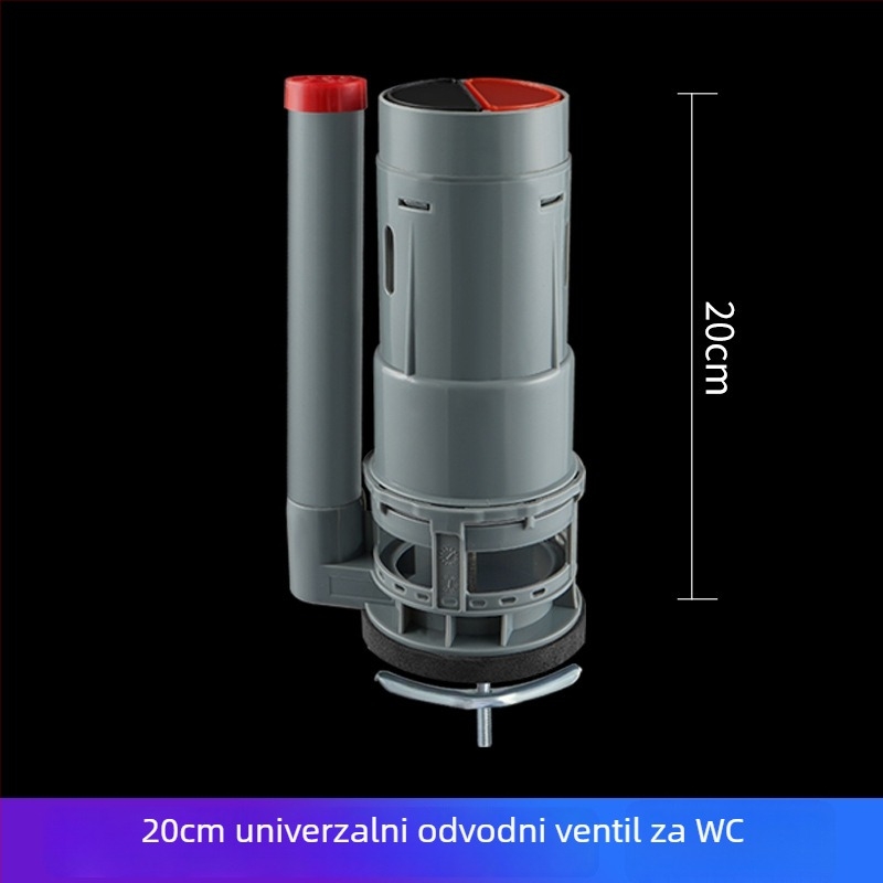 Set tipki za ispiranje WC-a — ABS, injekcijsko prešivanje, univerzalni ulazni i odvodni ventili spremnika vode, pritisk, brenda Three penguins, podrijetlo Shandong