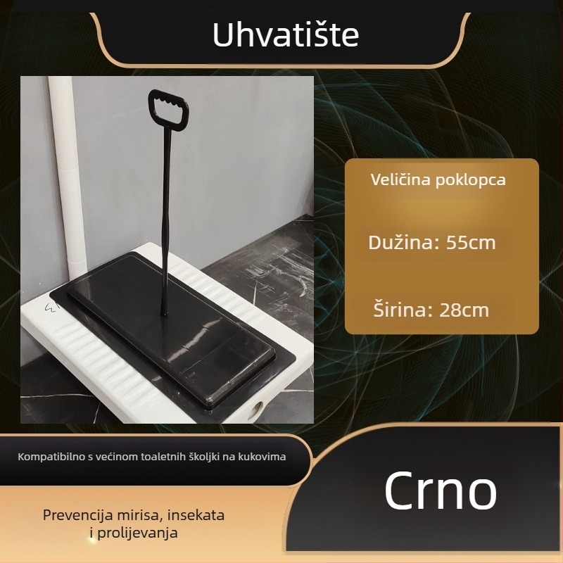 Poklopac klozeta za squat Mojia Model 16, PP materijal, moderni minimalistički stil, univerzalna kompatibilnost