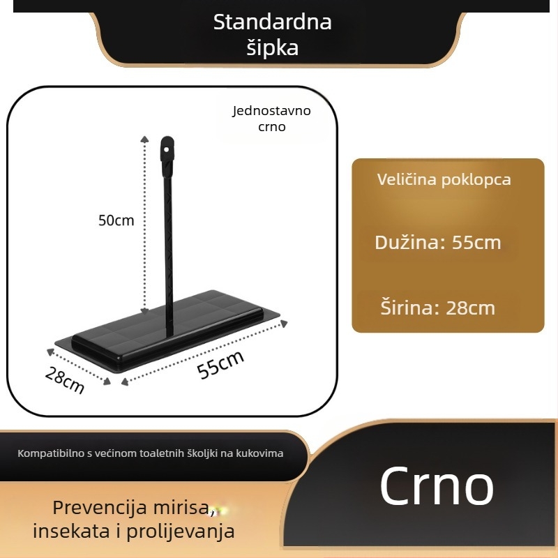 Poklopac klozeta za squat Mojia Model 16, PP materijal, moderni minimalistički stil, univerzalna kompatibilnost