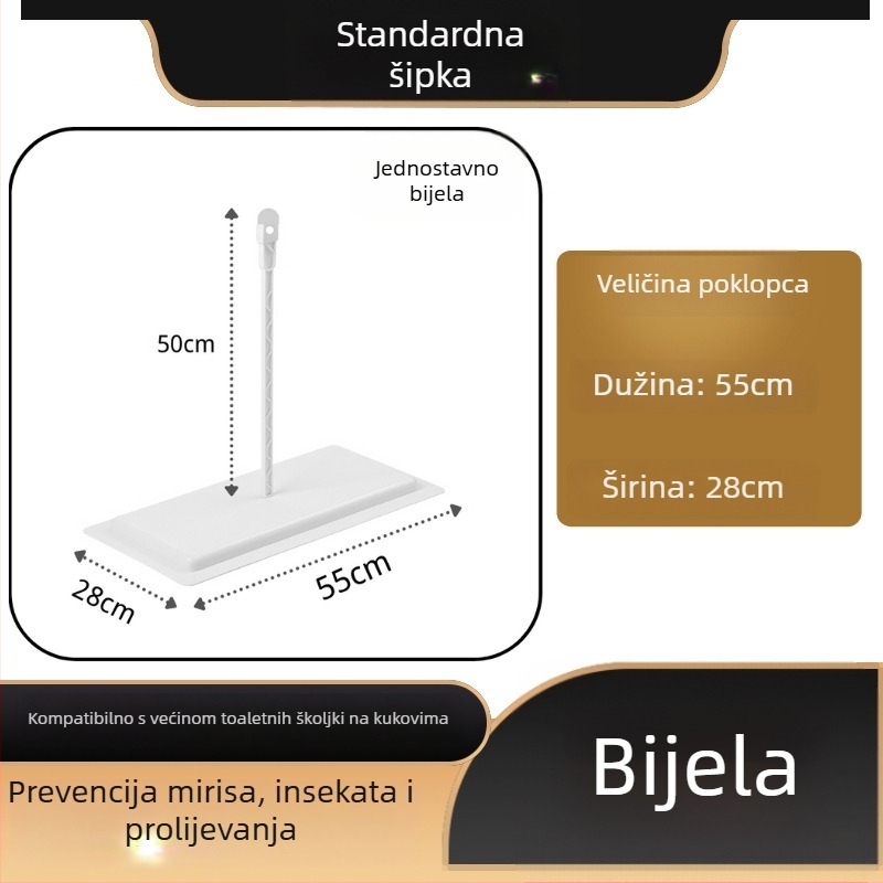 Poklopac klozeta za squat Mojia Model 16, PP materijal, moderni minimalistički stil, univerzalna kompatibilnost