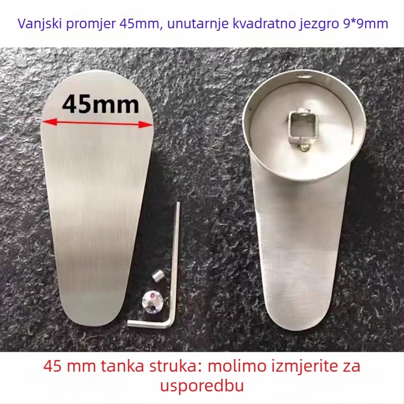 Kuhinjski slavine prekidač s ručkom – nehrđajući čelik, miješanje tople i hladne vode, višenamjenski upravljanje, moderan minimalistički stil