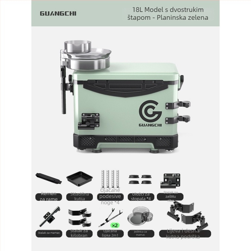 Kutija za ribolov – materijal svila – kapacitet ispod 9