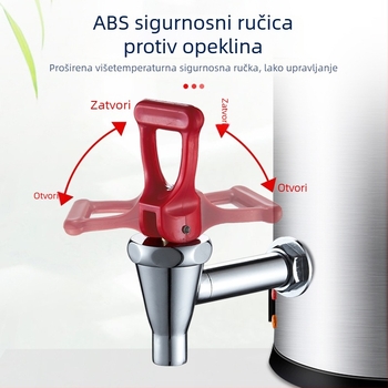 Kuhinjski vodovod s keramičkim kartridžom, bakreni materijal, model KSQXLT, fiksna ugradnja, jednoromska konstrukcija