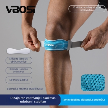 Sportski štitnici za koljena od poliestera, prozračni, univerzalna prilagodljivost, pogodni za trčanje, košarku i biciklizam