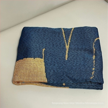 Poliestersko-bavlna tapiserijska deka – premium za dnevni boravak, s motivom likova, težina 800–999 g