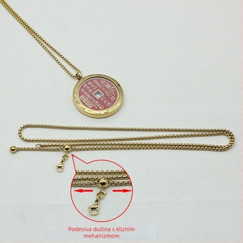 Čelični privjesak sa zaštitnim kućištem, Novi kineski stil, izrada: elektroplatiranje i lijevanje pod tlakom, umjetnička obrada bakra