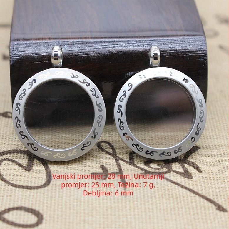 Čelični privjesak sa zaštitnim kućištem, Novi kineski stil, izrada: elektroplatiranje i lijevanje pod tlakom, umjetnička obrada bakra