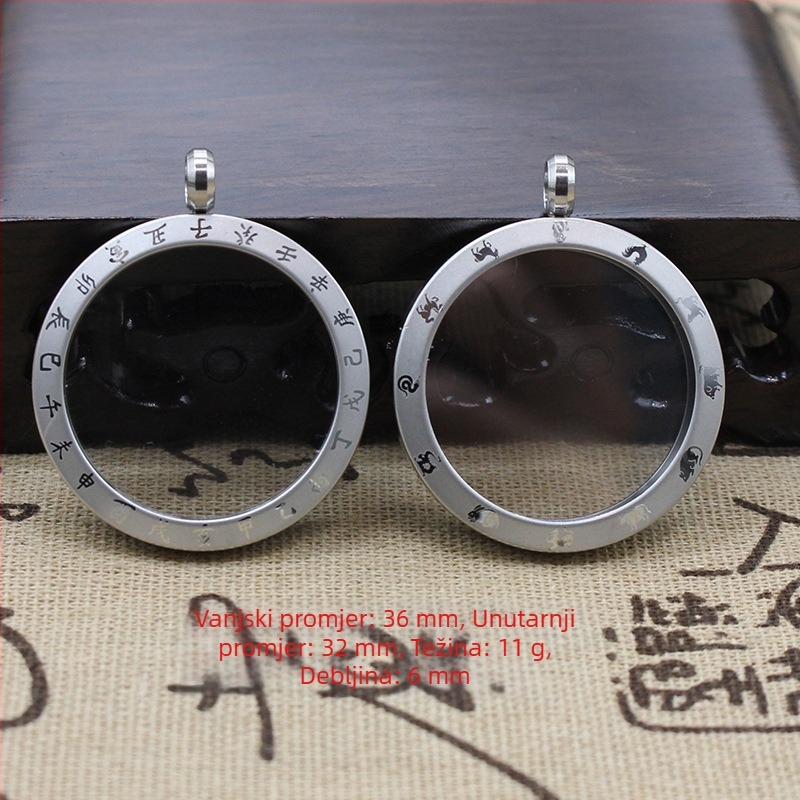 Čelični privjesak sa zaštitnim kućištem, Novi kineski stil, izrada: elektroplatiranje i lijevanje pod tlakom, umjetnička obrada bakra