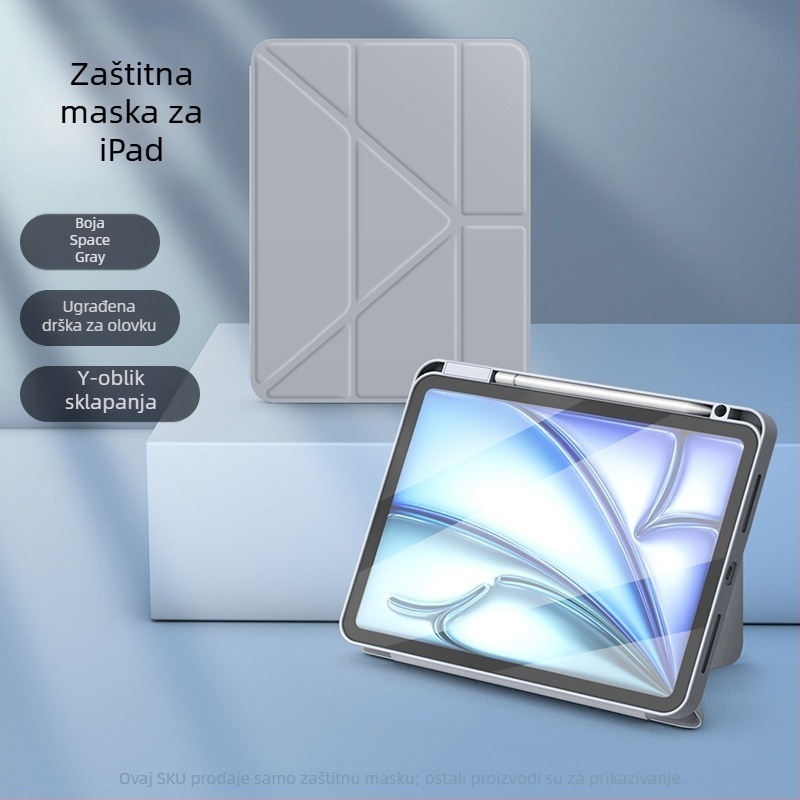 Zaštitna futrola za iPad, akril, dvodijelna, poslovnog stila, podržava način spavanja, otpornost na pad, kompatibilno s Apple iPad A16 čipom