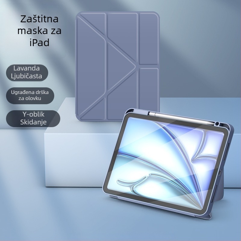 Zaštitna futrola za iPad, akril, dvodijelna, poslovnog stila, podržava način spavanja, otpornost na pad, kompatibilno s Apple iPad A16 čipom