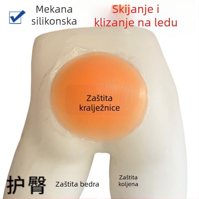 Silikonski skijaški zaštitni komplet, zaštita zglobova i koljena za odrasle, zimski i snježni sportovi