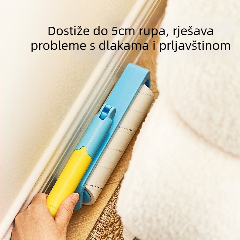 Roler za dlačice s dugačkom drškom, zamjenske role, za uklanjanje prašine i dlaka s kreveta i pulovera