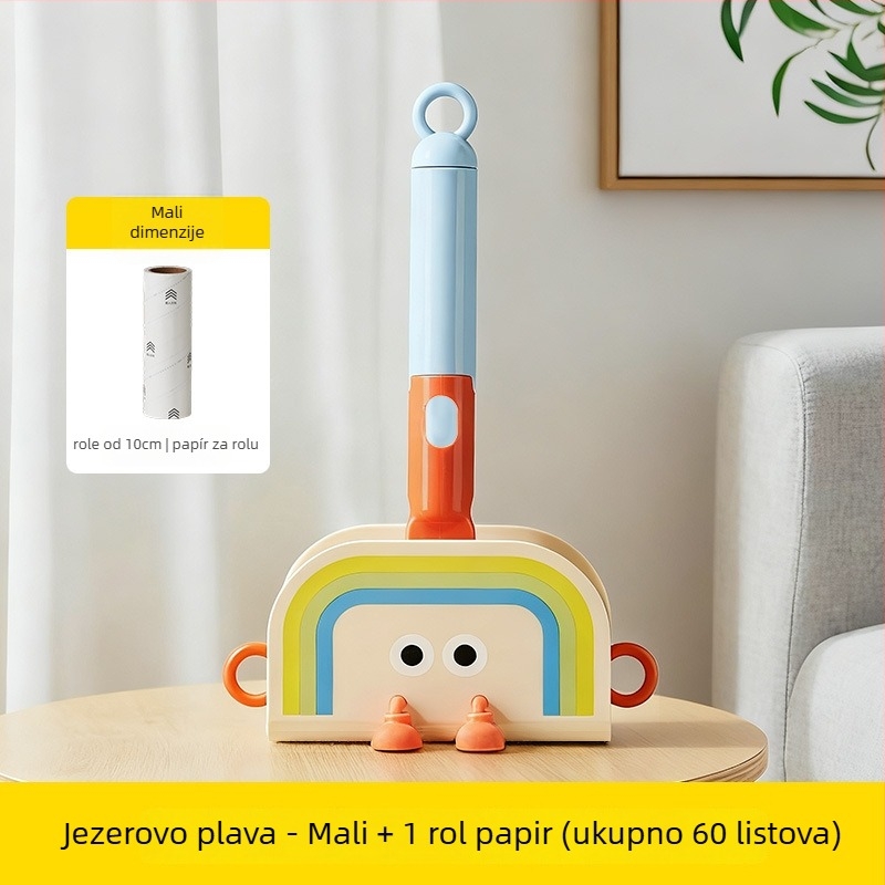 Roler za dlačice s dugačkom drškom, zamjenske role, za uklanjanje prašine i dlaka s kreveta i pulovera