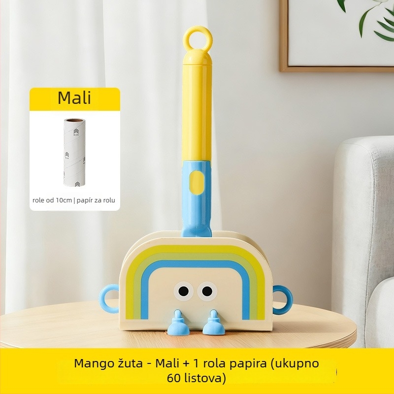 Roler za dlačice s dugačkom drškom, zamjenske role, za uklanjanje prašine i dlaka s kreveta i pulovera