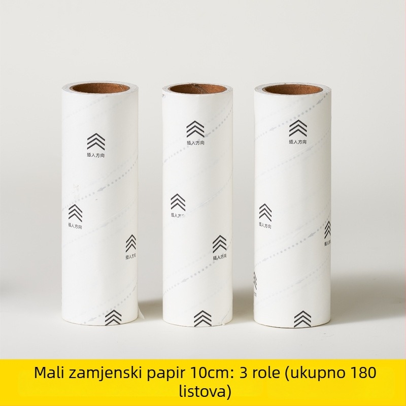 Roler za dlačice s dugačkom drškom, zamjenske role, za uklanjanje prašine i dlaka s kreveta i pulovera