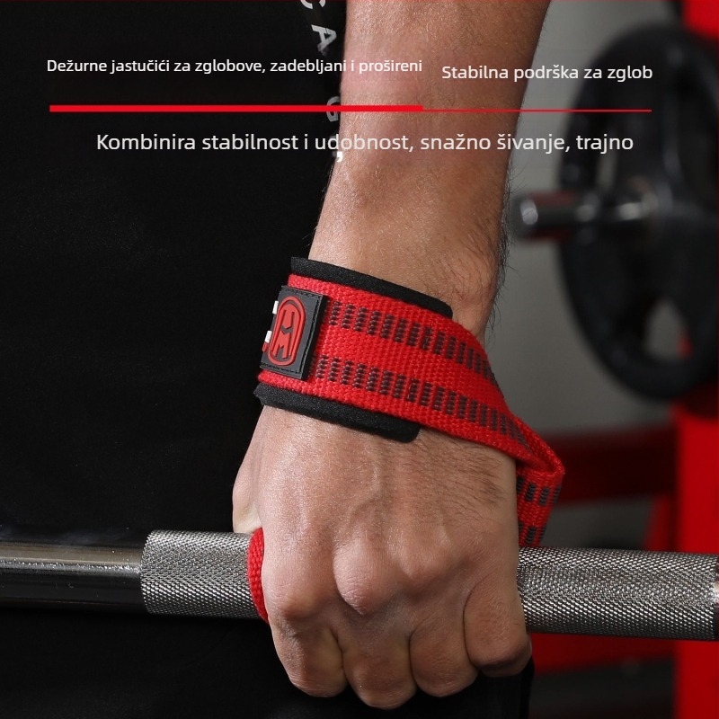 Zaštita zglobova za dizanje utega s zaštitom dlana i zgloba, debeli protivklizni, od poliester vlakna, brend WOSWEIR