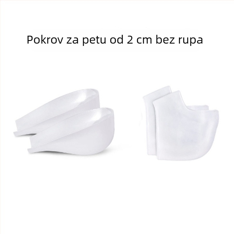 Prozirni silikonski ulošci za povećanje visine, za svakodnevnu i sportsku obuću, apsorpcija udaraca u peti, otporni na požutilost