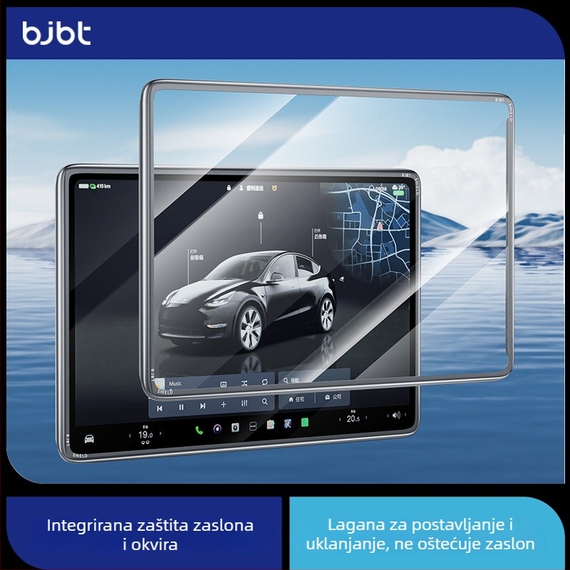 Zaslon zaštitnik od kaljenog stakla za Tesla Model 3/Y središn ju konzolu; prilagodljivo; ispis logotipa moguć