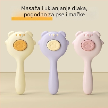 Četka za uklanjanje dlaka mačaka i psa — jednom kliku uklanjanje dlaka, masažni alat, PP materijal, Značka Awesome