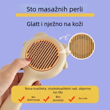 Četka za uklanjanje dlaka mačaka i psa — jednom kliku uklanjanje dlaka, masažni alat, PP materijal, Značka Awesome