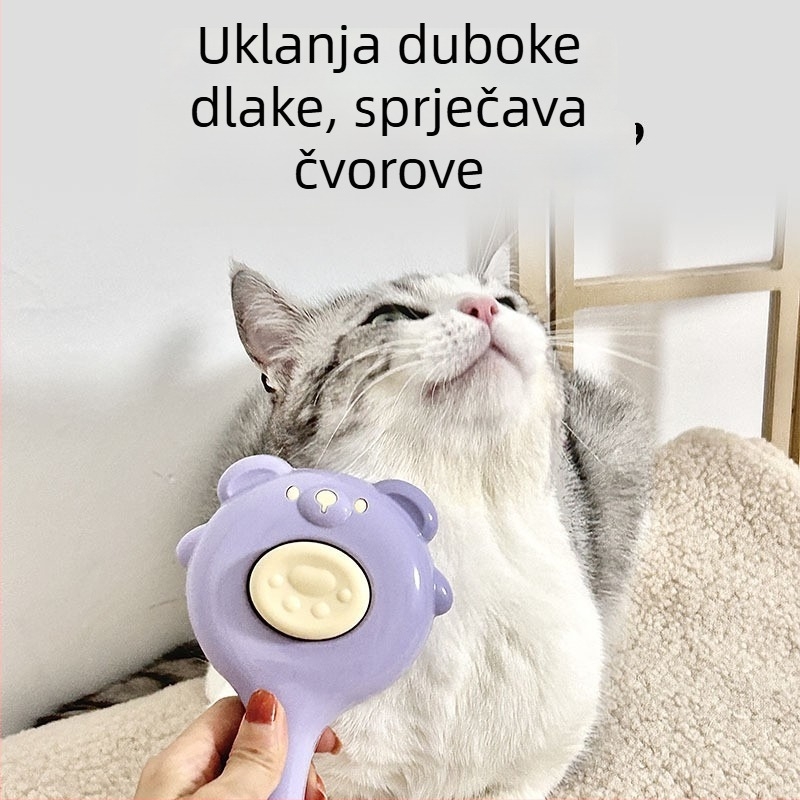 Četka za uklanjanje dlaka mačaka i psa — jednom kliku uklanjanje dlaka, masažni alat, PP materijal, Značka Awesome