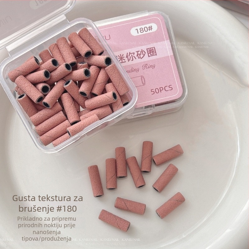 Mala glava za brušenje s abrazivnim prstenom za uklanjanje gel laka i mrtve kože, dodatak za manikuru