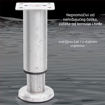 Prilagodljive kružne aluminijske noge za namještaj – aluminijska legura, marka Golden aoding, model 35 gore-dolje, mat završna obrada, moderni stil