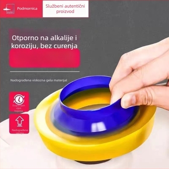 ABS materijal, brtveni prsten za kloznu flanšu, protiv mirisa, univerzalno debeli brtveni prsten za WC