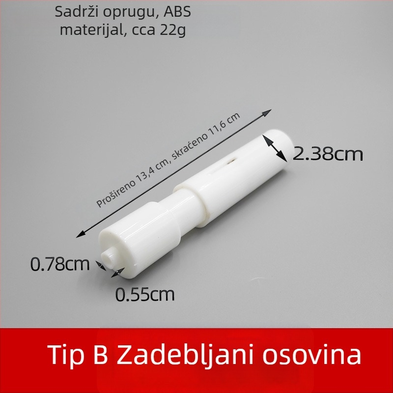 Držač papirnatog toaletnog papira za kupaonicu s ugrađenim dizajnom, PP materijal, moderni minimalistički stil