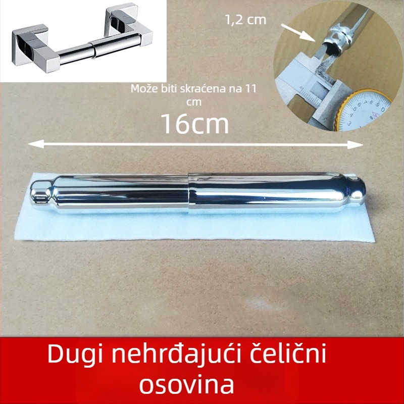 Držač papirnatog toaletnog papira za kupaonicu s ugrađenim dizajnom, PP materijal, moderni minimalistički stil