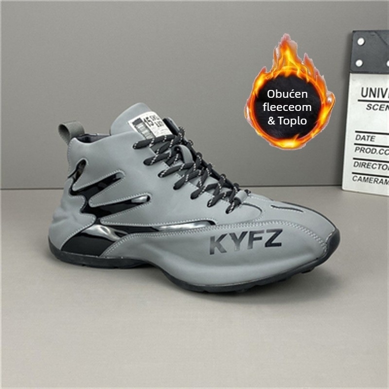 Muške čizme Martin, prirodna koža, okrugli vrh, srednja visina pete 3-5 cm, neobičan oblik pete, za jesen