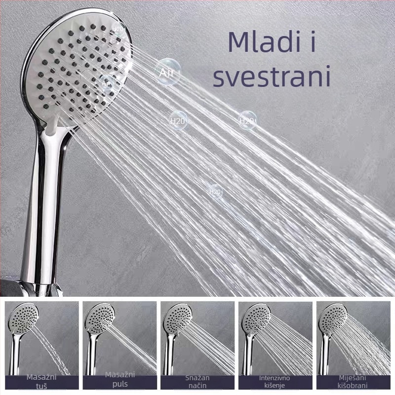 Podizna tuš šipka; nehrđajući čelik, kromirani premaz, minimalistički stil