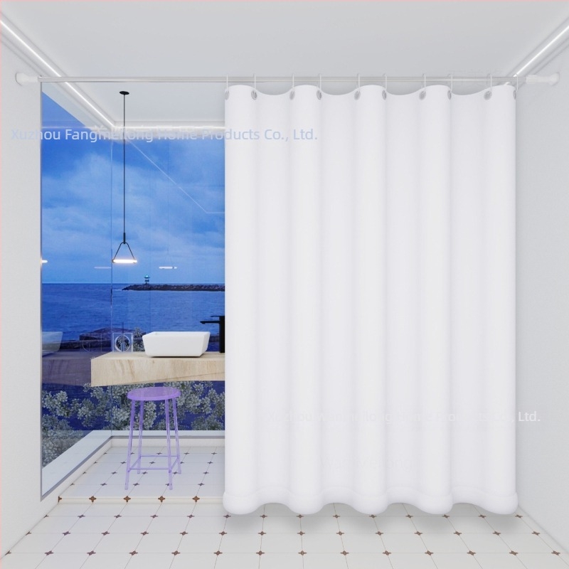 Poliesterska zavjesa za tuširanje za kupaonicu, debela, vodonepropusna i otporna na plijesan, s karikaturnim uzorkom u etničkom stilu, prilagodljiva