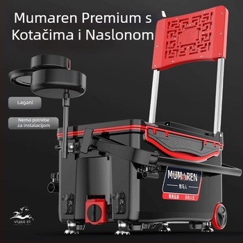 Wrangler kutija za ribolov, kompletan set, visok kapacitet 25–32 L, lagana, plastična, bez montaže