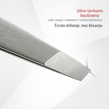 Wolverine pinceta za obrve – 430 nehrđajući čelik, precizno oblikovanje obrva