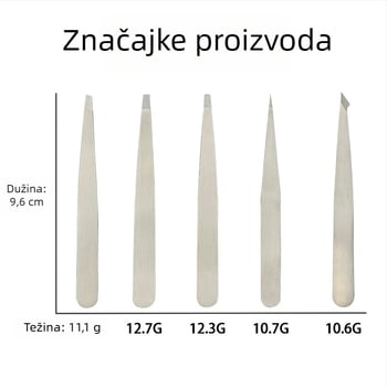 Wolverine pinceta za obrve – 430 nehrđajući čelik, precizno oblikovanje obrva