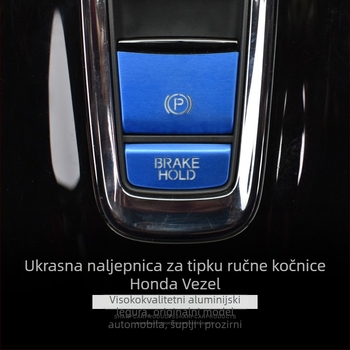 Aluminijski zaštitni poklopac za gumb elektroničke parkirne kočnice za Honda Binzhi XRV – prilagodljiva obrada, bez logotipa