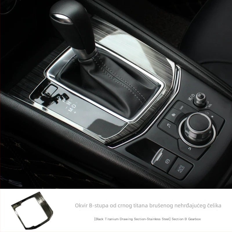 Set unutarnjih ukrasa od nehrđajućeg čelika za Mazda CX-5 (druga generacija, novi CX-5) - komplet