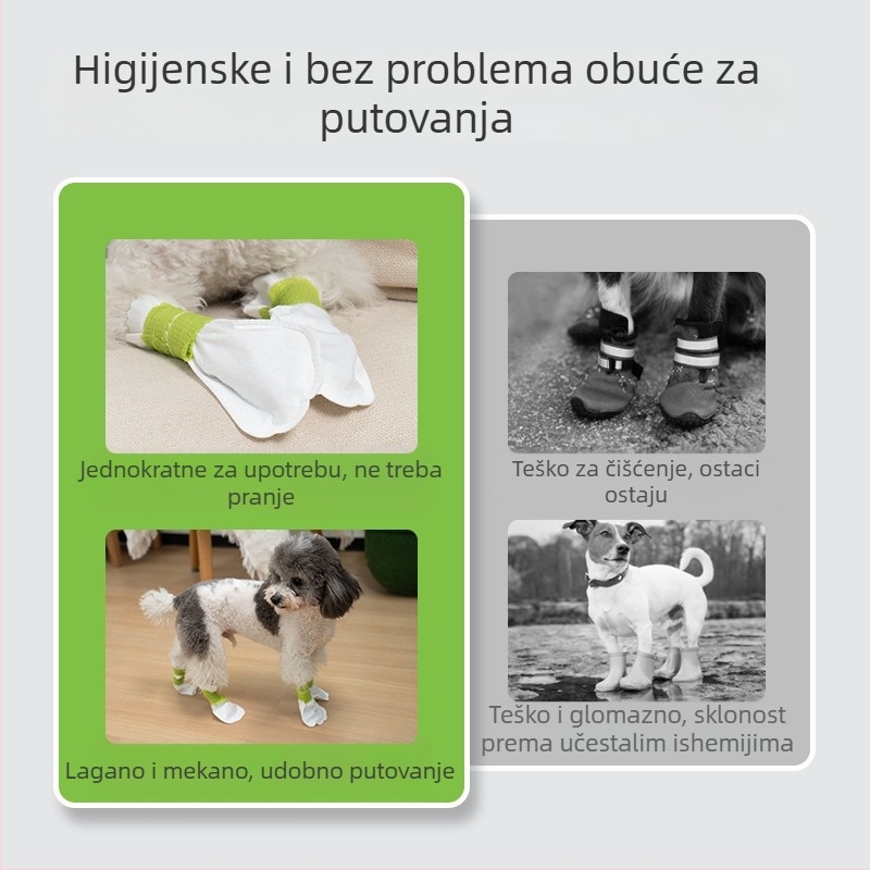 Jednokratne zaštitne cipele za kućne ljubimce, vodootporne i protuklizne, od netkanog materijala