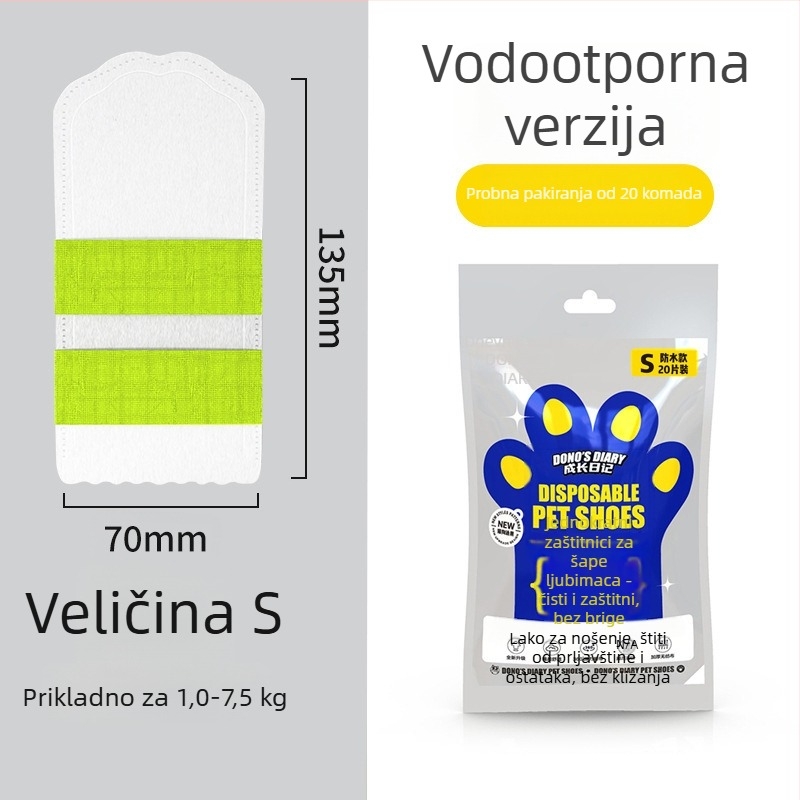 Jednokratne zaštitne cipele za kućne ljubimce, vodootporne i protuklizne, od netkanog materijala