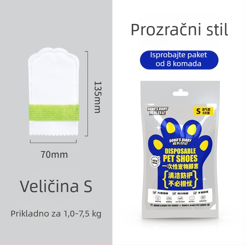 Jednokratne zaštitne cipele za kućne ljubimce, vodootporne i protuklizne, od netkanog materijala
